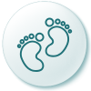 baby feet icon