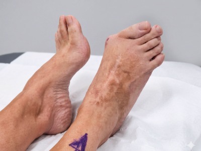 Bunion causing sweeping toes