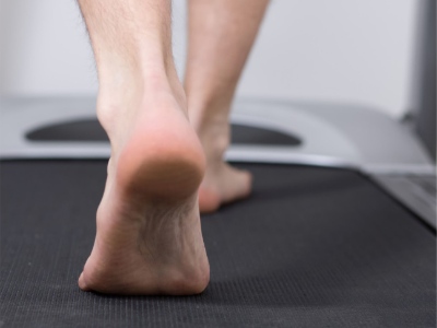 walking on treadmill for gait analysis
